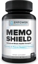 MemoShield Brain Health Supplement – Advanced Memory Support with Lion's Mane, Bacopa Monnieri y Ginkgo Biloba – Función Cognitiva y Brain Health Formula – 60 cápsulas