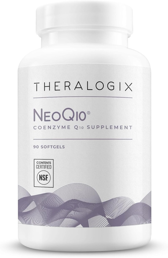Theralogix NeoQ10 Coenzyme Q10 Supplement - Heart Health & Fertility Support - CoQ10 Fertility Supplement for Men &amp; Women* - NSF Certified - 90 Softgels (90-Day Supply)