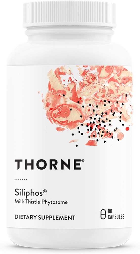 THORNE - Siliphos - Complejo de Extracto Botánico para soporte Antioxidante y Hígado* - 90 cápsulas