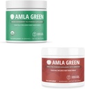 Amla Powder " Green Tea Superfood Supplement, Antioxidant Support, Made with Indian Gooseberries (90 porciones) " Hibiscus (30 porciones), Organic, Vegan