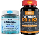 Vitamina D3 20.000 UI + K2(MK7) 200mcg, L-MethylFolate 15mg &amp; Methyl B12 Gummies