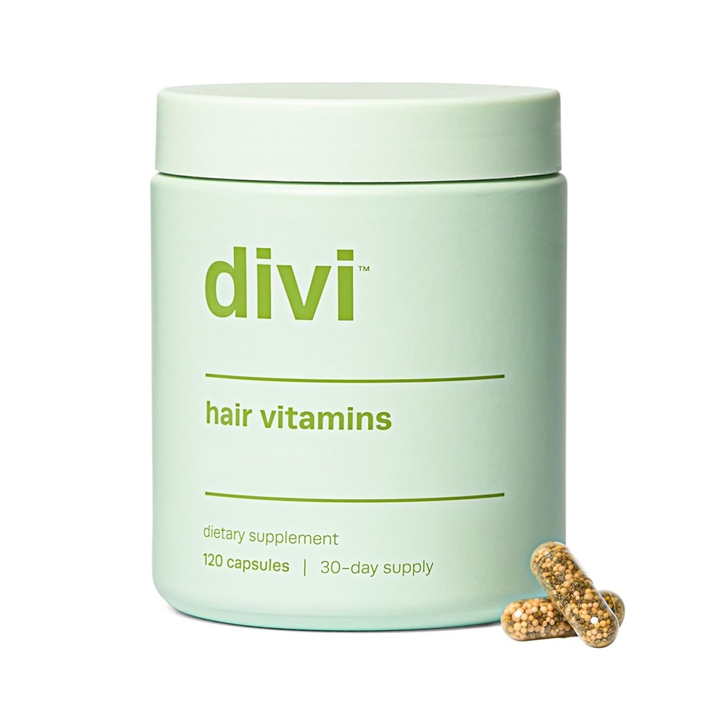 divi Hair Vitamins for Women &amp; Men – Hecho con ingredientes limpios y basados en la ciencia para crecer + Thicken – Crear un ambiente saludable del cabello – Hecho con Biotina y Lustriva