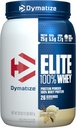 Dymatize Elite 100% Whey Protein Powder, L-Leucine, Quick Absorbing " Fast Digesting for Optimal Muscle Recovery, Gourmet Vanilla, 32 Oz