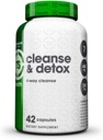 Top Secret Nutrition Cleanse " Detox 7-Day Fórmula Suplemento dietético Colon y Liver Cleansing Blend con Prebióticos y Probióticos para Hombres y Mujeres (42 gorras vegetarianas)