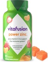 Vitafusion Power Zinc Gummy Vitamins, Strawberry Tangerine Flavored Immune Support (1), 90 Count