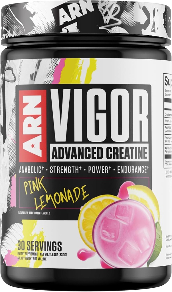 Arms Race Nutrition ← ARN ← Vigor Advanced Creatine Formula (30 Servings, Pink Lemonade)