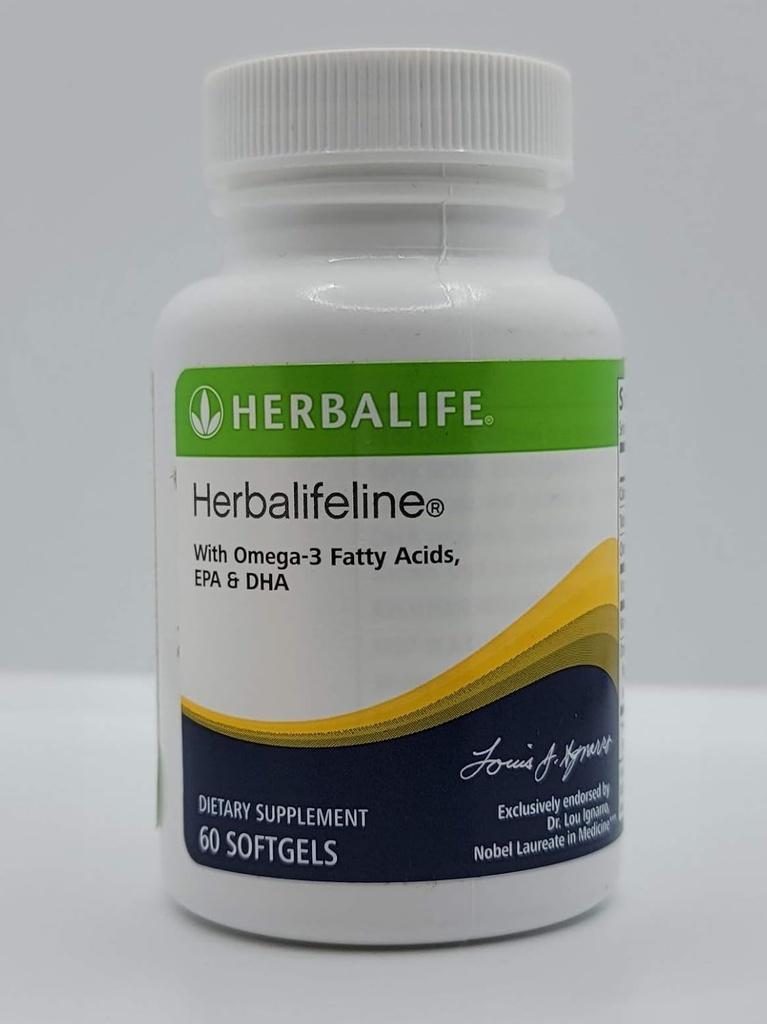 HERBALIFE Herbalifeline: 60 Softgels con vitamina E, Complejo de Lipid Marino, ácidos grasos Omega-3, EPA y DHA