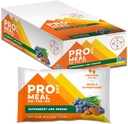 PROBAR - MEAL Bar, Superberry &amp; Greens, Non-GMO, Gluten-Free, Healthy, Plant-Based, Whole-Food Ingredients, Natural Energy (12 Conteo)