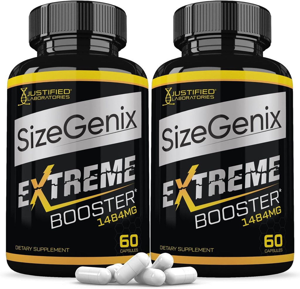 Laboratorios Justificados (2 Pack) Sizegenix Men’s Health Suplemento 1484mg 120 Capsules