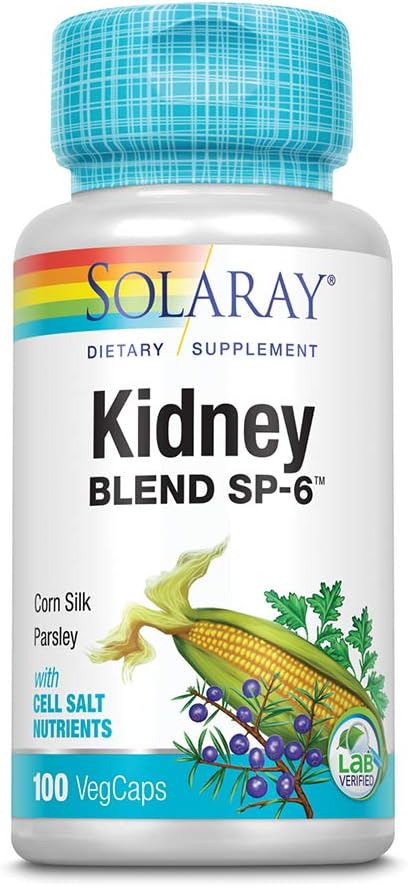 SOLARAY Kidney Blend SP-6 ← Herbal Blend w/Cell Salt Nutrients to Help Support Healthy Kidney Function ← Non-GMO, Vegan (3 Pack)
