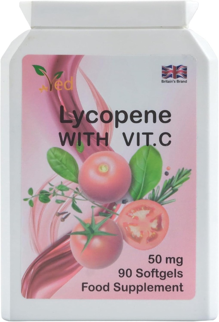 Suplemento de Lycopene Ved 50mg x 90 Softgel