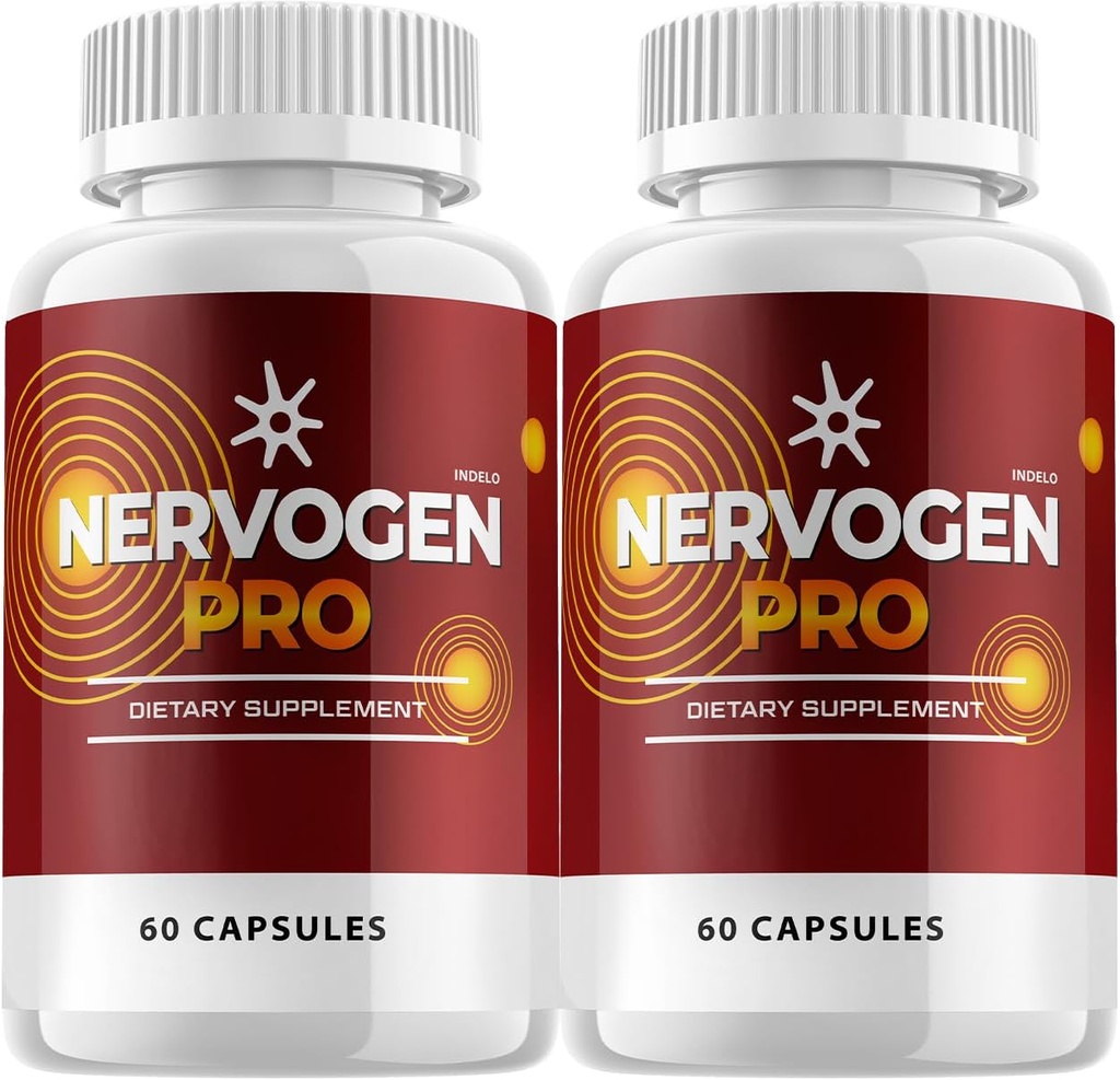 (2 Pack) Nervogen Pro Capsules, Nervogen Pro for Neuropathy Capsules, Nervogen Pro Advanced Formula Dietary Supplement, Vitamin C Zinc Enhanced - Nervogen Pro Reviews (120 cápsulas)