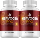 (2 Pack) Nervogen Pro Capsules, Nervogen Pro for Neuropathy Capsules, Nervogen Pro Advanced Formula Dietary Supplement, Vitamin C Zinc Enhanced - Nervogen Pro Reviews (120 cápsulas)