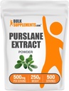 BulkSupplements.com Extract Powder Purslane - Portulaca Oleracea Extract, Purslane Supplements - de Purslane Herb, Gluten Free, 500mg por Serving, 250g (8.8 oz) (Pack of 1)