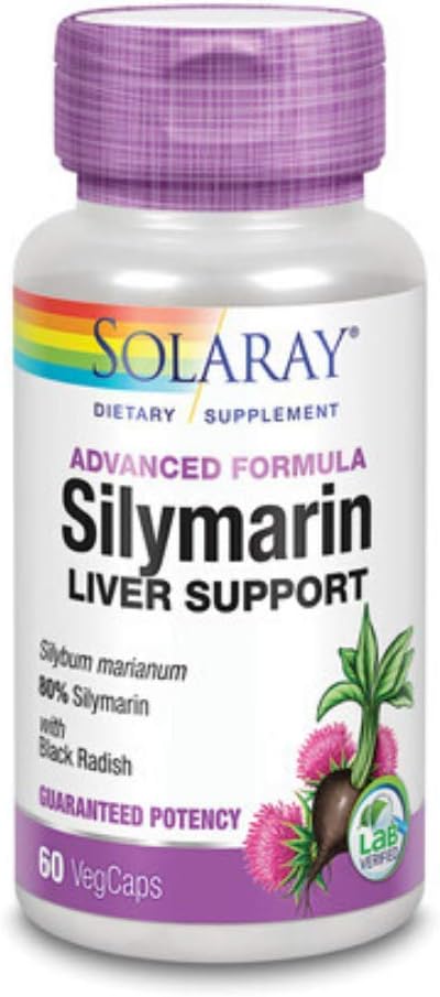 SOLARAY Silymarin Fórmula Especial, Veg Cap (Btl-Plastic) 550mg tención 60ct