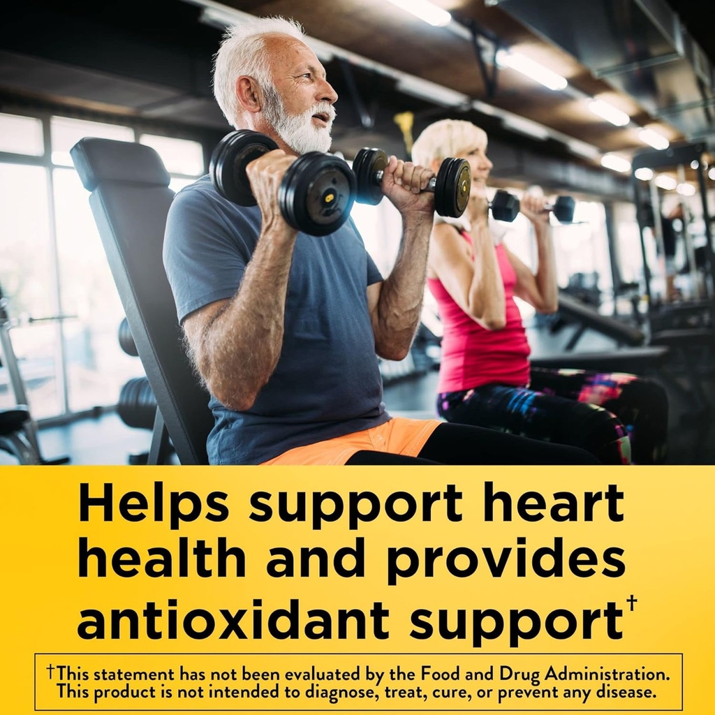 Nature Made CoQ10 100 mg con extracto de cobre negro para la absorción de nutrientes mejorada, suplemento dietético para el apoyo a la salud cardíaca, 30 Softgels, 30 Day Supply (Pack of 2)