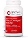 Protocolo Ultra Omega-3-500mg EPA &amp; 250mg DHA - Fish Oil for Brain Support, Heart &amp; Nervous System Health* - EPA DHA Omega Supplement - Non-GMO & Halal - 180 Softgels