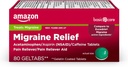 Cuidado básico Migraine Relief Geltabs to Alleviate Migraine Symptoms, Acetaminophen, Aspirin (NSAID) y Caffeine, 80 Condes