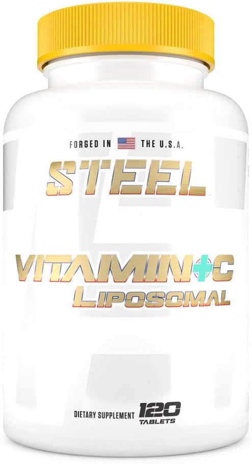 Suplementos de acero Vitamina C Liposomal ← Inmunidad, Antioxidante, Salud Cardiovascular tención 1000mg Vitamina C, Tecnología Ciclosome TEN 120 Tablets