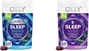 OLLY Extra Strength (5mg) " Regular Strength (3mg) Melatonin Sleep Gummies with L-Theanine, 120 Count BlackBerry Flavor