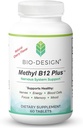 Metil B12 5000 mcg Plus Folate Supplement - Metilcobalamin, L-Methylfolate - Metillated " Bioavailable - Supports Healthy Nervous System, Energy Metabolism, " Brain Health - 60 Tablets
