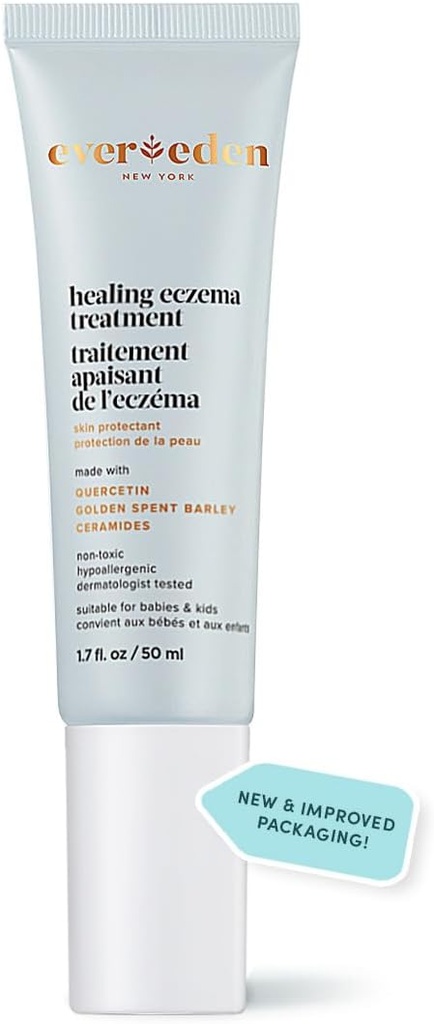 Evereden Healing Eczema Treatment, 1.7 fl oz | Eczema Cream | Clean and Fragrance Free Cream for Babies, Kids, and Adults | FSA Eligible