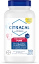 Citracal Maximum Plus, 650 mg Citrato de Calcio, fácilmente absorbido y altamente soluble con 25 mcg (1000 UI) Vitamina D3, Soporte de Salud de Huesos, Suplemento de Calcio para Edades 12+, 180 Cuenta (Paquete Mayo Vary)