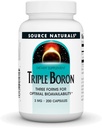 Fuente Naturales Triple Borón, Tres Formas para la Biodisponibilidad Optimal* 3 mg - 200 cápsulas