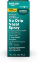   Basic Care No Drip Severe 12 Hour Nasal Decongestant Pump Mist, Steroid Free, Maximum Strength Plus Menthol 1 fl oz (Pack of 1)