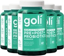 Goli Nutritional Supplement, Pre+Post+Probiotics Gummy - 300 Count - World's First 3-in-1 Gluten-Free, Vegan, Non-GMO, and Gelatin-Free.
