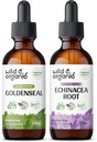 Wild & Organic Goldenseal Tincture 2 fl oz & Echinacea Tincture 2 fl oz