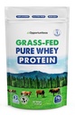 Oportuniteas Grass Fed Whey Protein Powder Concentrate - 1 Ingrediente - Suplemento de proteína pura para la bebida, Smoothie, Shake, Cooking &amp; Baking - Non GMO, Hormone Free &amp; Gluten Free - 1 libra