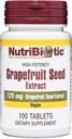 NutriBiotic – Grapefruit Seed Extract Tablets 125mg, 100 Conde ← Premium Grade GSE con Bioflavonoids ← Potent Immune &amp; Global Health Support ← Fácil de Swallow  Vegan, Gluten Free, Non-GMO