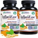 Pack de 2 - Inflamación avanzada con Turmérica, Curcumin, Enzymes y Boswellia - Vegetariano (Paquete Mayo Vary)