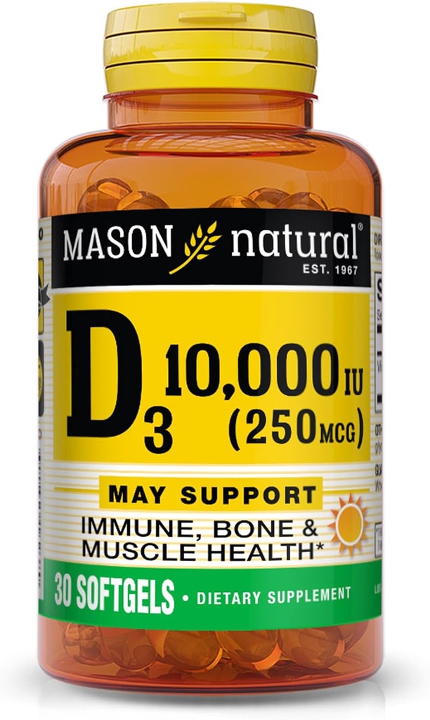 MASON NATURAL D 3 10,000 Iu Softgels, 30 Conde