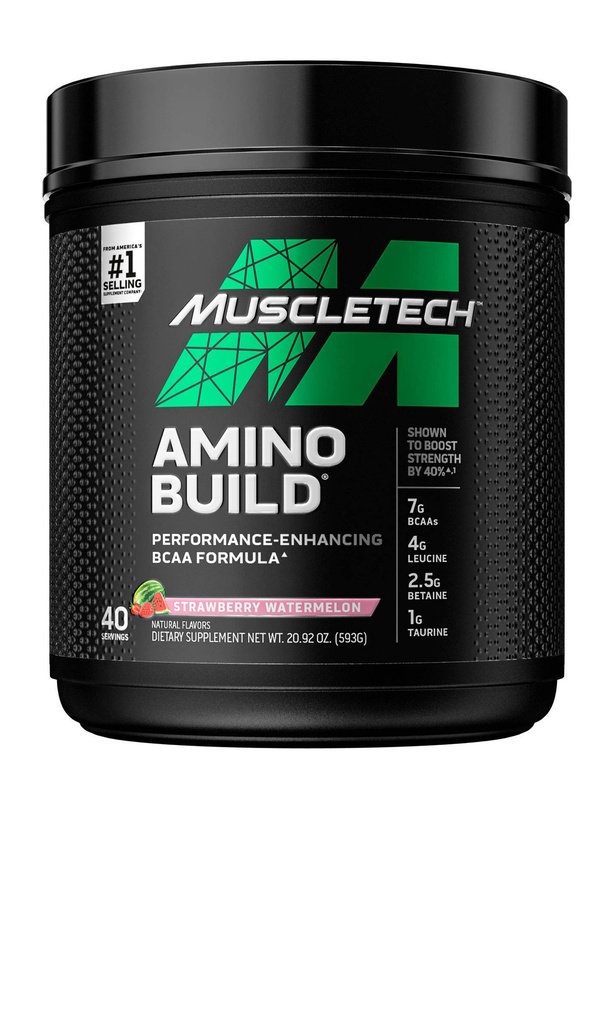 Muscletech Whey Protein Powder " BCAA Amino Amino Acids Powder Muscle Building Formula with Whey Isolate, Peptides, BCAAs " Electrolytes (4 libras, 40 piezas)