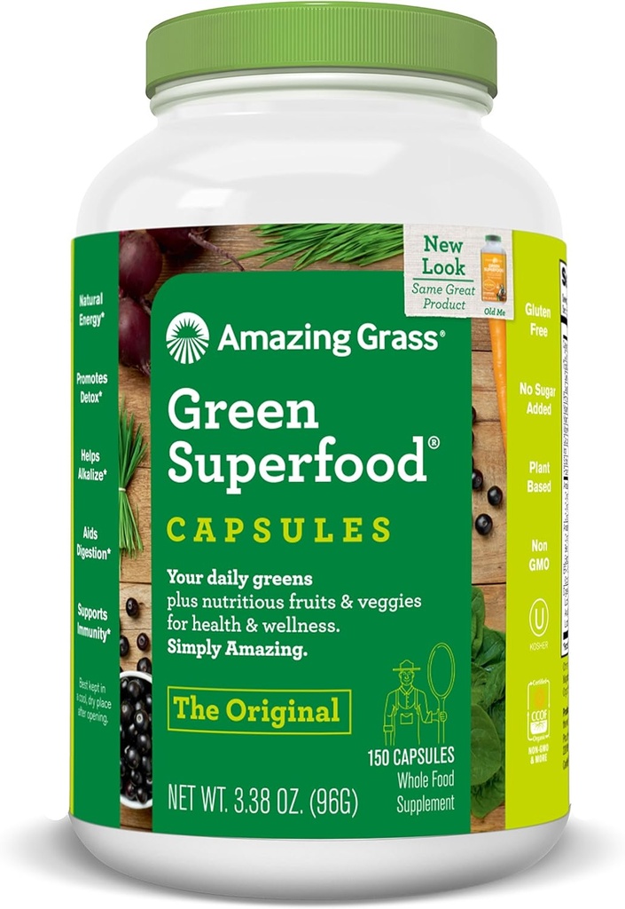 Amazing Grass Green SuperFood Original, 150 Cuenta