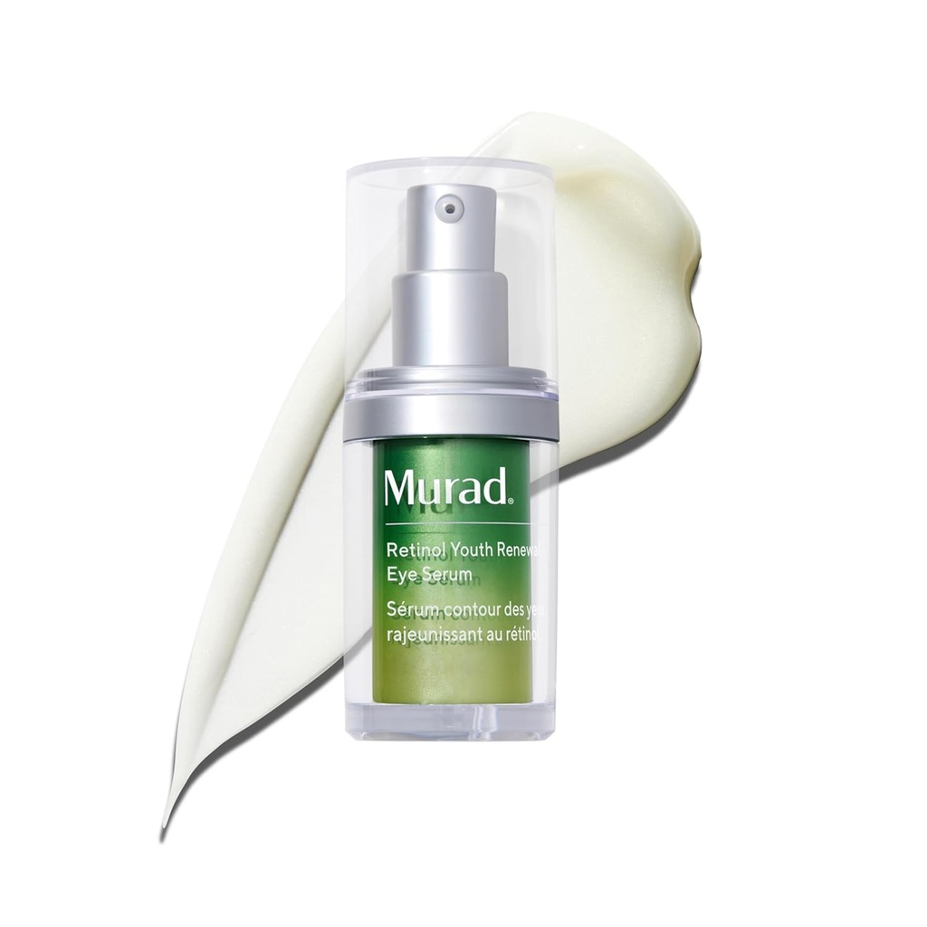 Murad Retinol Youth Renewal Eye Serum - Retinol Eye Serum mejora visiblemente los círculos oscuros y reduce la aparición de líneas finas, suficiente para uso nocturno - 0,5 oz