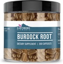 Elementos tercos Burdock Root 200 Capsules, Puro ' Undiluted, No Additives