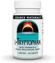 Fuente Naturales L-Tryptofan con vitamina B-6 - Soporte Mood, Relax y sueño* 1000 mg - 30 Tabletas