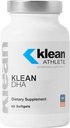 Klean Athlete Klean DHA - DHA Suplemento para los atletas - apoya la salud del corazón y del cerebro* - Omega 3 Fish Oil - con EPA &amp; DHA - No GMO &amp; Gluten Free - 60 Softgels