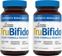 Suplementos Maestros TruBifido - 30 cápsulas, paquete de 2 - Probiótico potente para la salud fría & energía - Booster inmune, soporta la regularidad - Gluten Gratis - 60 servicios totales