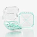 Caja pequeña de pill, Cute Pill Case for Purse Pocket, Travel Pill Organizer, Daily Pill Container Pill Holder for Medication, Vitamins, Fish Oil, Supplements (Green)