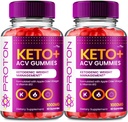 VIVE MD Proton Keto ACV Gummies Advanced Weight Management, Protein Keto ACV Gummies, Proton Keto Plus Gummies con Apple Cider Vinegar Suplemento 1000mg, Proton Keto+ACV Gummies Reseñas (2 Pack)