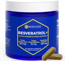 Resveratrol Supplement - 250mg Trans-Resveratrol & 10mg Trans-Pterostilbene - Antioxidants Supplement with 200mg Red Wine Extract - Extra Strength Aging Support - 60 Japanese Knotweed Capsules