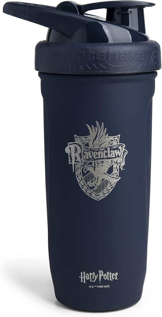 Smartshake Refuerzo Acero Inoxidable Harry Potter Ravenclaw Shaker Bottle (900 ML /30oz) Silencio Resistencia a la Luz Resistencia Deportiva Shaker Botella con una Lida Suave