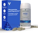 Suplementos de salud de bonificación - Fitodroitina, Glucosamina, Vitamina D3 K2 &amp; Calcio Suplemento - Cartilaje, musculo &amp; Apoyo Conjunto – Fuerza de bonificación vegana (60 Conde)