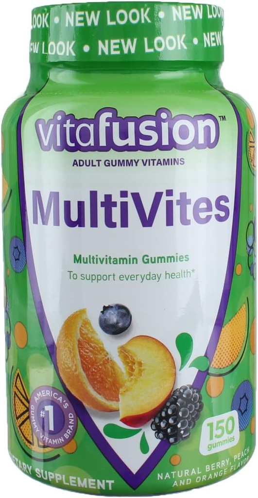 Vitafusion Adult Multi Gummy, Pack de 3, (150 cuentan cada / 450 gommies)