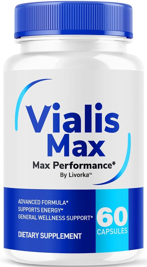 Vialis Max Pills for Hombre - Official Vialis Max Premium Male Support Formula for Fast Acting Energy, Endurance and Performance, VialisMax Capsules Advanced Formula, 60 cápsulas por 1 Mes