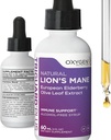 TriGuard Plus Lions Mane - Lions Mane Nootropic, Olive Leaf, Elderberry Extract Liquid Tincture 2 fl oz | Mental Clarity, Focus, Memory, Immune Support & Energy | Alcohol-Free, Non-GMO, Made in USA